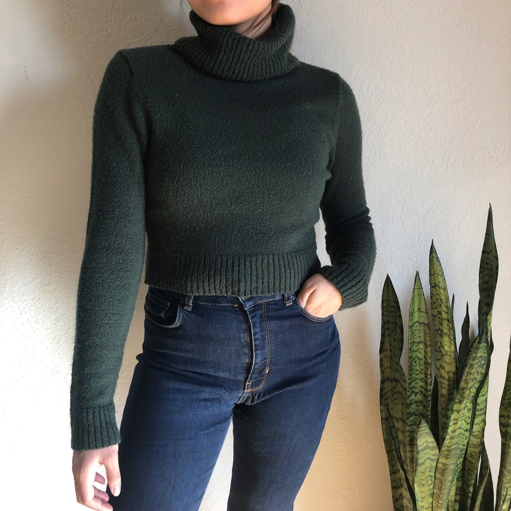 Forever 21 Green Turtleneck
